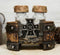 Rustic Western Star Cross With Faux Wood Barrel Base With Salt & Pepper Shakers