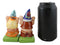 Free Spirit Hippie Mr Gnome And Flower Child Lady Gnomes Salt Pepper Shakers Set
