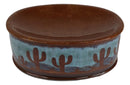 Ebros Rustic Southwestern Desert Cactus Arizona Bathroom Vanity Bar Soap Dish Holder