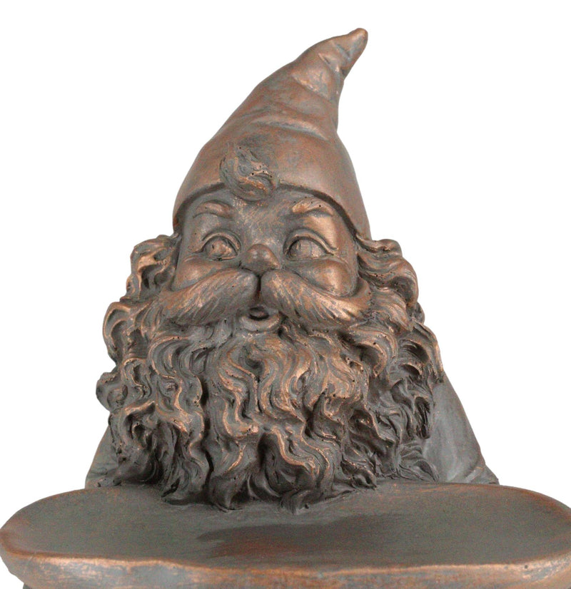 Fantasy Old Mr Gnome Holding Long Tray Garden Figurine Decor Or Keys Holder