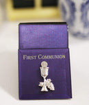 Ebros First Holy Communion Eucharist Sacrament Rosary Trinket Keepsake Glass Box
