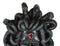 Greek Gorgon Goddess Medusa Head With Hair of Snakes And Red Gem Wall Decor