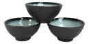 Pack Of 6 Ceramic Zen Blue Swirl Appetizer Salad Soup Dessert Rice Bowls 10oz