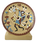 Southwestern American Tribal Native Aztec Mythology Kokopelli God Desktop Plaque