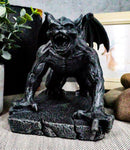 Ebros Winged Demonic Bull Gargoyle Statue Gothic Night Crawler Sentry Stone Devil
