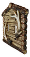 Pack of 2 Rustic Log Cabin Deer Antlers Double Toggle Switch Wall Outlet Plate