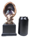 Rainforest Silverback Gorilla Head Bust Statue in Bronze Electroplated Finish