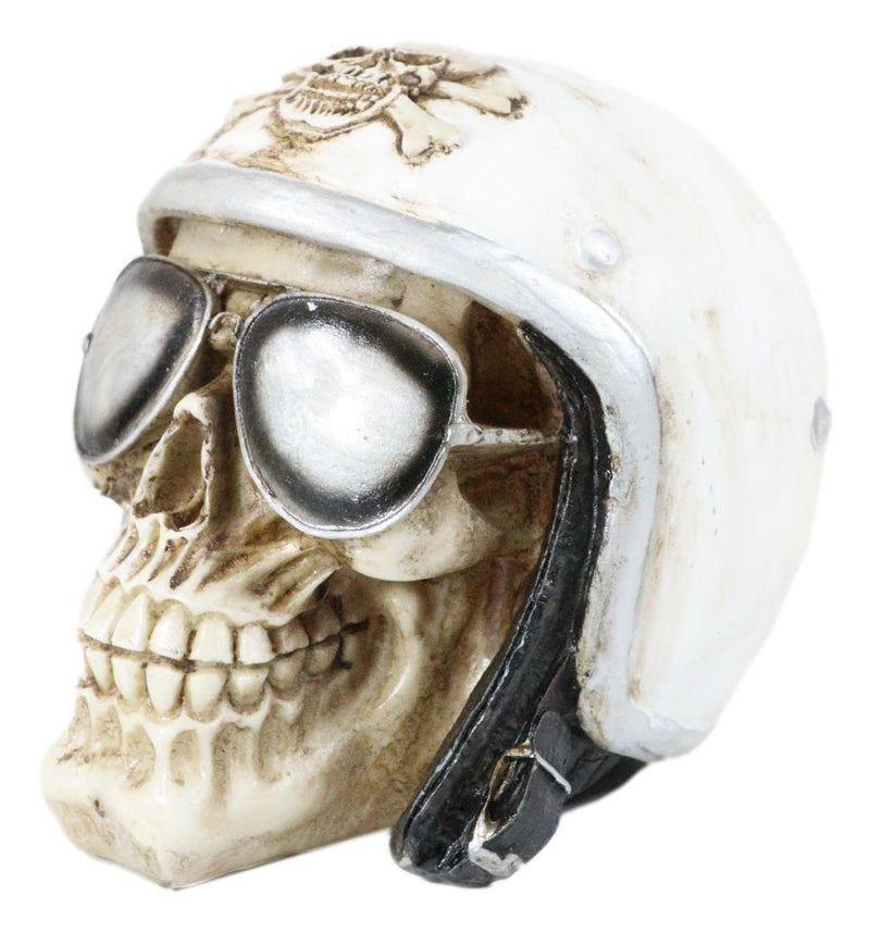 Air Force Aviation Airman Fighter Pilot Helmet Skull With Aviator Shadโ Ebros Gift