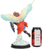 Ebros Colorful Archangel Saint Michael Throwing Javelin Spear Statue 10" Tall Champion Angel of God Guardian of The Church Battle of Armageddon Decor Altar Figurine