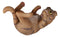 Wet Your Whiskers Drinking Brown Striped Kitten Cat Wine Bottle Holder Figurine