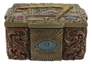 Ebros Stonemasons Masonic Small Decorative Box Jewelry Trinket 4" Long