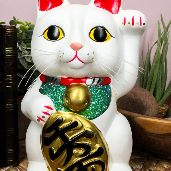 絵画 beckoning cat Japanese Painting of Maneki Neko Beckoning Cat on Shikishi