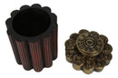 Rustic Western Shotgun 12 Gauge Bullet Shells Decorative Container Box With Lid