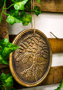Ebros Celtic Tree Of Life Terracotta Round Medal Wall Decor Hanging Plaque Lisa Parker