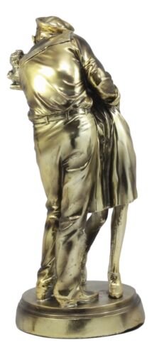Unconditional Surrender Bronzed Navy Sailor Kissing Nurse Statue World War 2