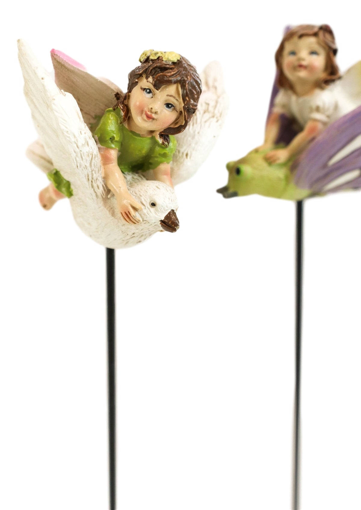 Ebros Mini Fairy Garden Fairies Stakes Set of 3 Mini Garden