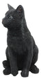 Ebros Large Lifelike Pawing Mystical Black Cat Statue 11.75"H with Glass Eyes