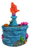 Mermaid Mergirl Ariel Sitting On Rock By Corals Mini Decorative Box Figurine
