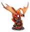 Ebros Gift Phoenix Fire Dragon & Egg Hatchling Statue 10"H Anne Stokes Fantasy