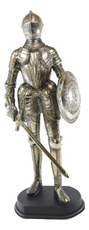 French Royal Grand Armee Fleur De Lis Elite Knight with Sword & Shield Figurine