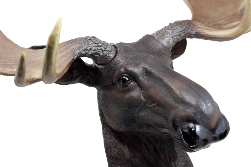 Ebros North American Bull Moose Wall Decor 24"Wide Wall Mount Plaque Sculpture