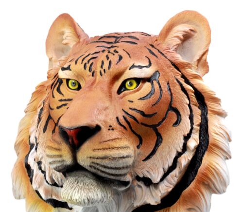 Ebros Orange Bengal Tiger Wall Bust Sculpture Tropical Jungle Predator Figure