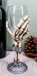 Grasp Of the Dead Eternal Slave Skeleton Hand Wine Goblet Glass Drink Chalice