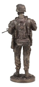 US Military War Soldier Marine Rifleman On Guard Statue 13.5"Tall Infantry Unit
