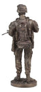 US Military War Soldier Marine Rifleman On Guard Statue 13.5"Tall Infantry Unit