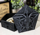 Knights Templar Satan Pentagram Sabbatic Goat Baphomet Keepsake Jewelry Box