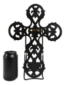 Rustic Southwestern Scroll Art Tuscan Fleur De Lis Emblems Wall Cross Crucifix