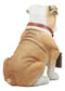 Realistic Large English Bulldog Welcome Statue 12"Tall Adorable Sitting Bulldog