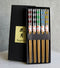 Reusable Bamboo Colorful Giant Panda Bears Set of 5 Ridged Ends Chopsticks Pairs