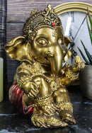 Vastu Hindu Elephant God Baby Ganesha Ganapati With Fire Ember In Hand Figurine