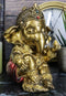 Vastu Hindu Elephant God Baby Ganesha Ganapati With Fire Ember In Hand Figurine