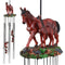 Farm Countryside Brown Horse With Foal Resonant Relaxing Wind Chime Garden Patio