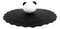 Set Of 4 Black Giant Panda Reusable Silicone Coffee Tea Cup Cover Lids Air Tight