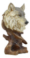 Ebros Large Wildlife Woodlands Gray Wolf Bust Statue 10.75" Tall Wolf Head Sculpture
