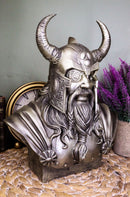 Ebros Warrior God Odin The Alfather Bust Statue 12"H Norse Viking God Odin Ruler Of Asgard Sculptural Figurine