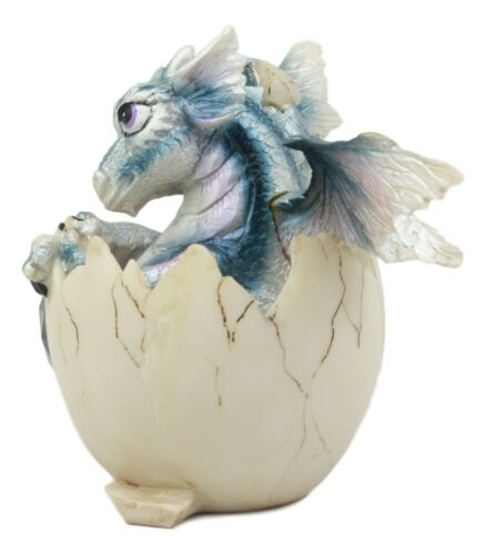 December Birthstone Dragon Egg Statue Onyx Gem Birthday Dragon Hatchling Figure