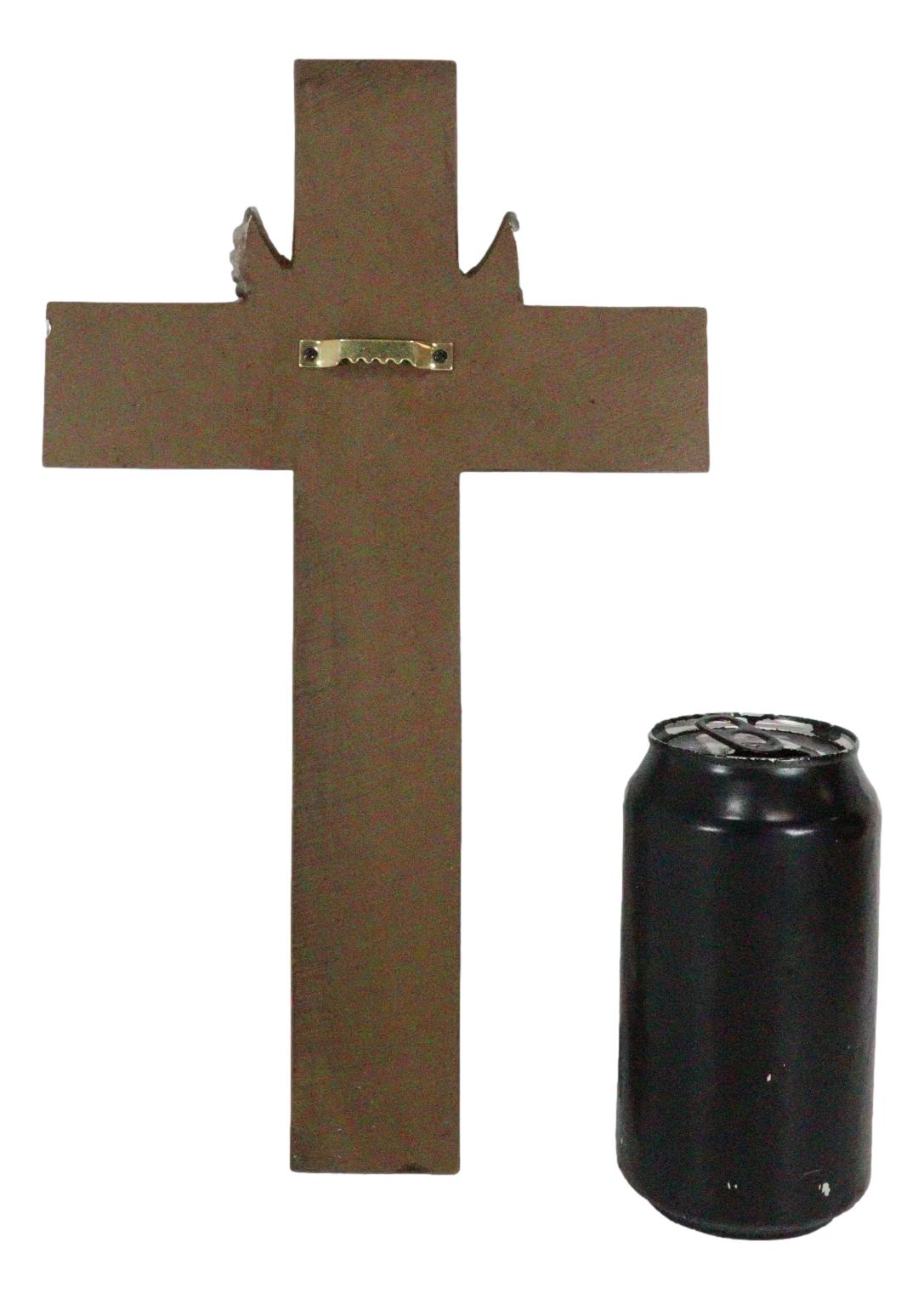 Western Rustic United States Navy with Eagle and Anchor Emblem Wall Cross Plaque - Ebros Gift