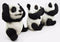Ebros Wise See Hear Speak No Evil Giant China Pandas Set of 3 Figurines 5.75"H