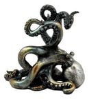 Rustic Silver Octopus Wine Holder 7.5 Inch Tall Tabletop Bar Counter Figurine