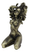 Ebros Greek Goddess Kneeling Nude Seductive Medusa With Snake Hair Statue 6"Tall Decor