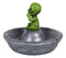 Flying Saucer Spaceship UFO Green ET Roswell Alien Smoking Cigarette Ashtray