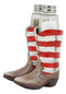 Ebros Patriotic Stars & Stripes American Flag Boots Salt and Pepper Shaker Set