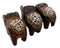 Balinese Wood Handicrafts Tail To Tail Elephant Miniature Figurines Set 2.75"L