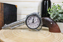Ebros Wild Wild West Six Shooter Revolver Gun Decorative Table Clock Rustic