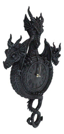 Large Gothic Spiral Serpent Triple Dragon Overlords Time Sentinels Wall Clock