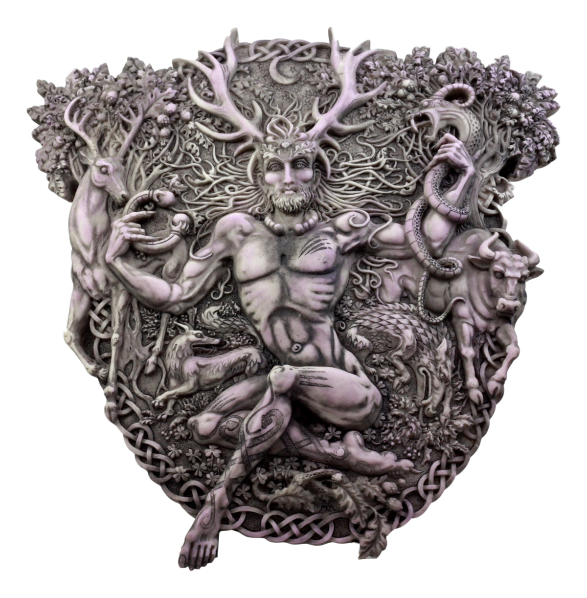Ebros Wicca Horned God Cernunnos Wall Plaque Masculine Divinity Neopaganism - Ebros Gift